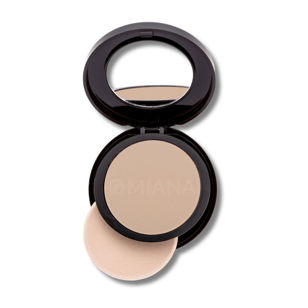 Omiana Natural Cosmetics Foundation Bare Mattifying Pressed Mineral Foundation - Boron nitride-free, talc-free, & More!