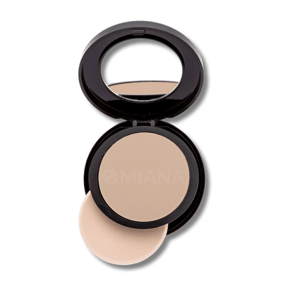 Omiana Natural Cosmetics Foundation Bare Mattifying Pressed Mineral Foundation - Boron nitride-free, talc-free, & More!