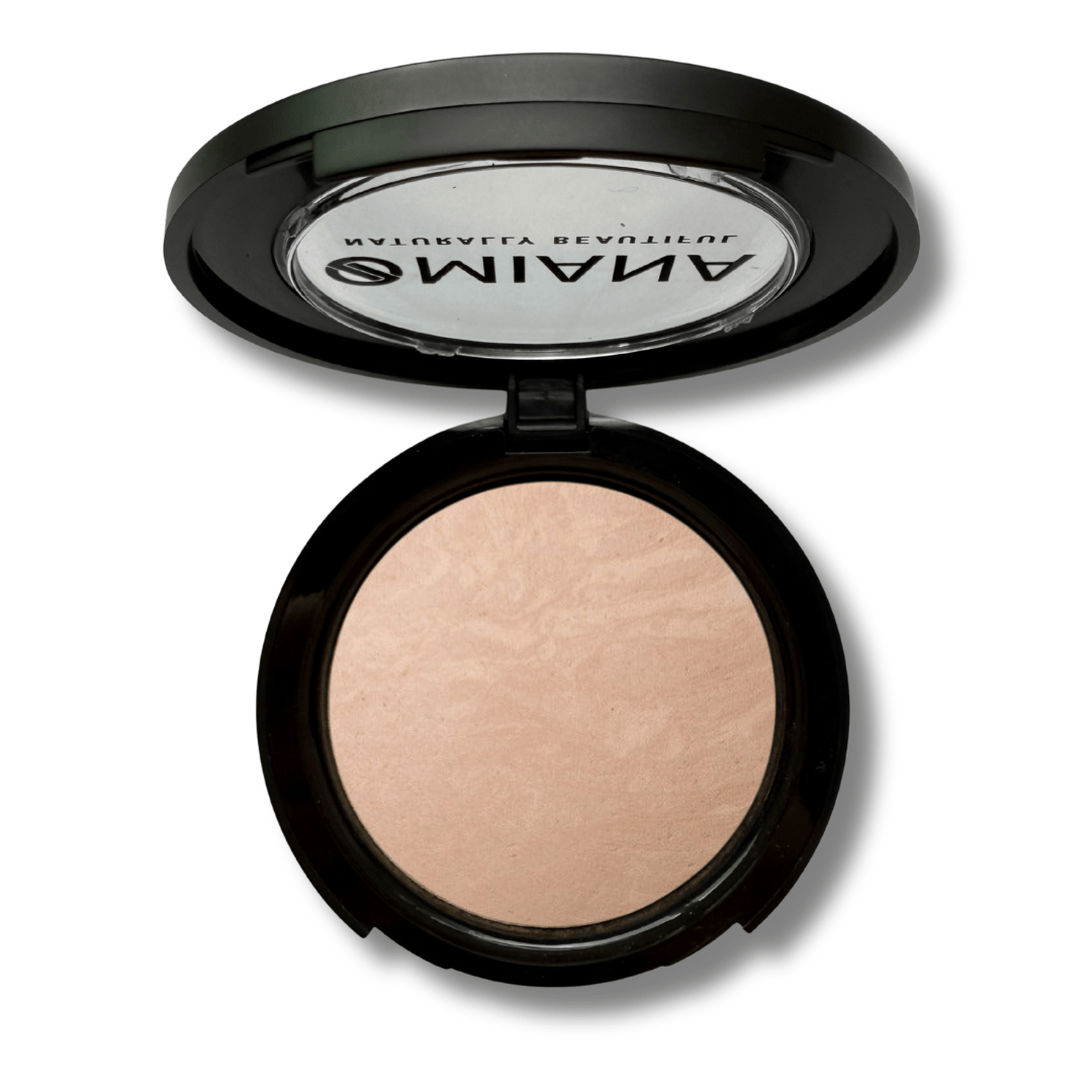 Omiana Natural Cosmetics Foundation Bone Adaptive Pressed Powder Foundation - Titanium Dioxide-Free, & More!