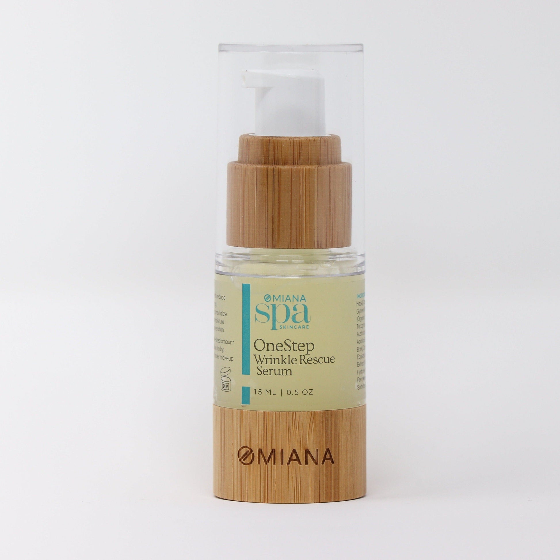 Omiana Natural Cosmetics Serum OneStep Wrinkle Rescue Serum - Made without GMOs, Toxins, Artificial Fragrances, & More!