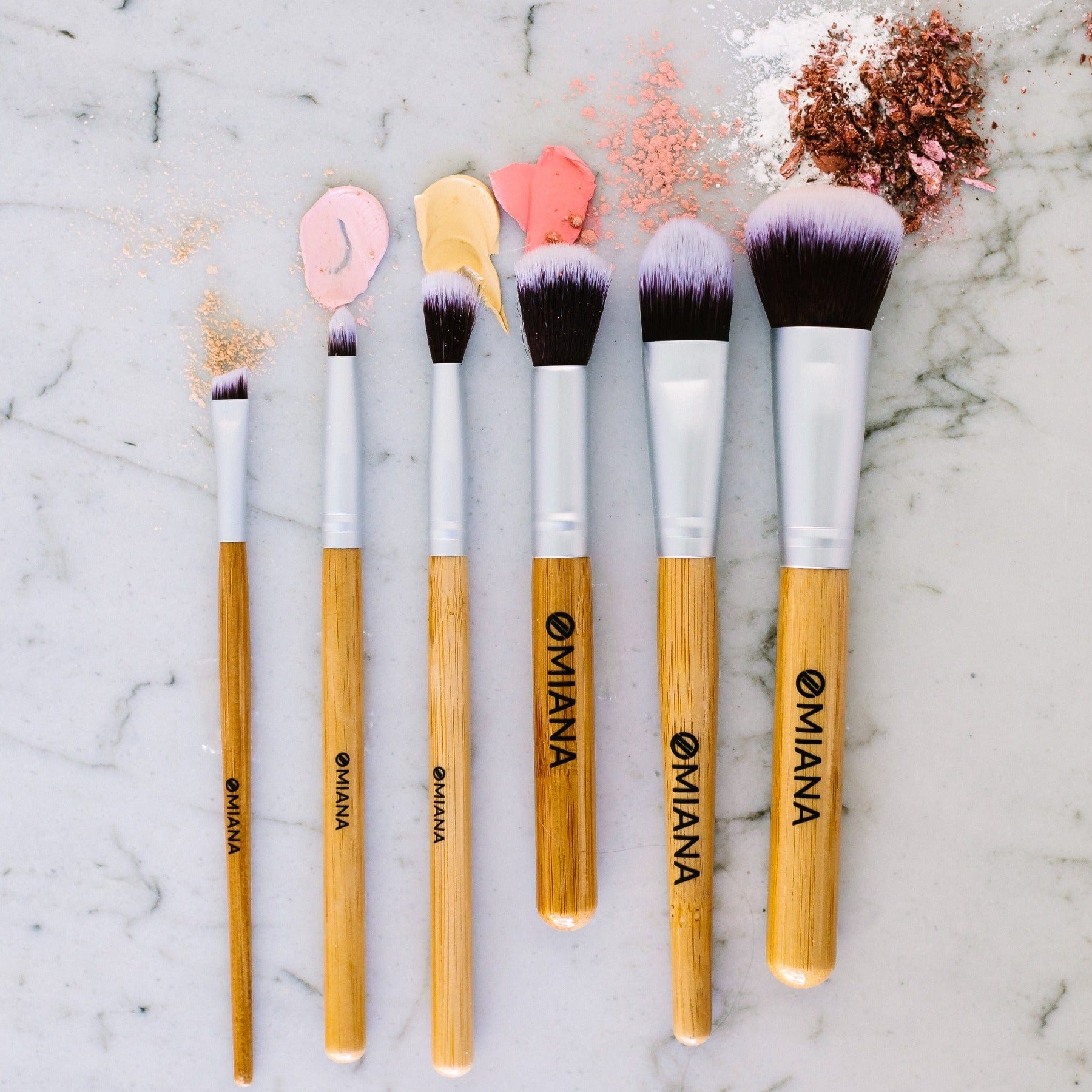 Omiana Beauty Brushes Vegan Full Face 6-Brush Kit